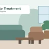Comfortable therapy office for anxiety treatment in Northern Virginia