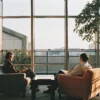 A person in an anxiety counseling session for work stress and sleep problems.