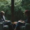 Two people in an LGBTQ affirming therapy session discussing identity and self-acceptance.