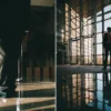A businessperson in a suit, exploring the difference between narcissism and healthy confidence.